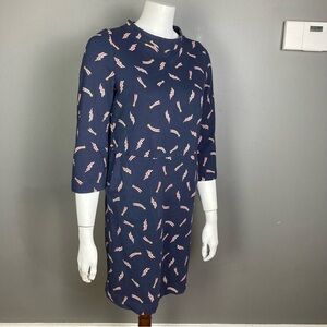 Boden sweatshirt dress size 6 shooting stars pockets long‎ sleeve cotton